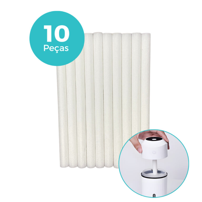 Kit 10 Filtros Algodão Difusor  Refil Umidificado