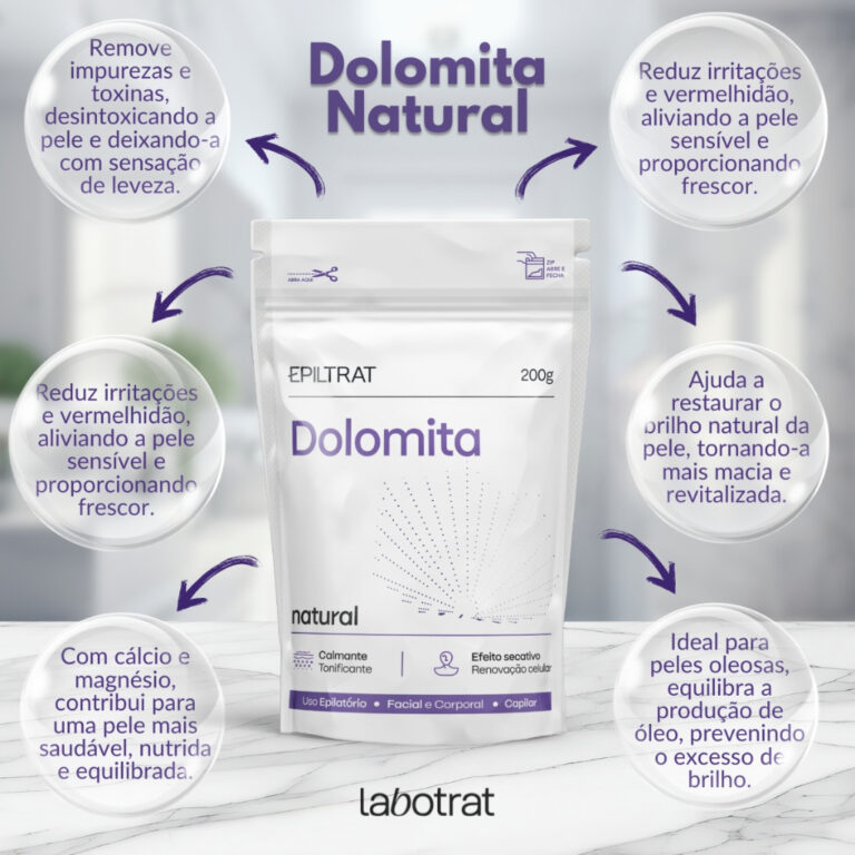 Dolomita Cosmética Labotrat 200g  Argila Clareado