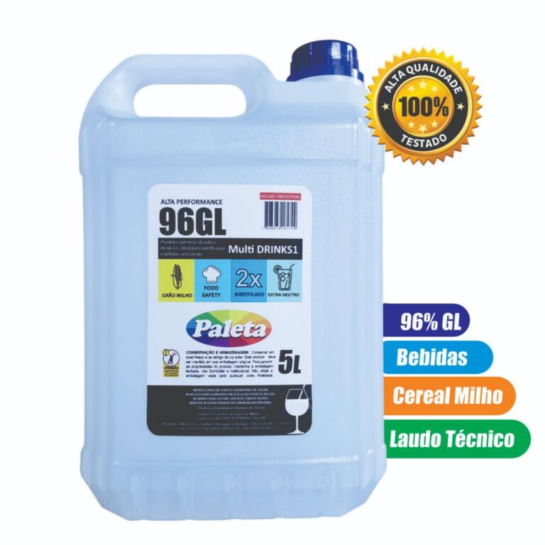 Extra Neutro 96 para fabricar bebidas artesanais e