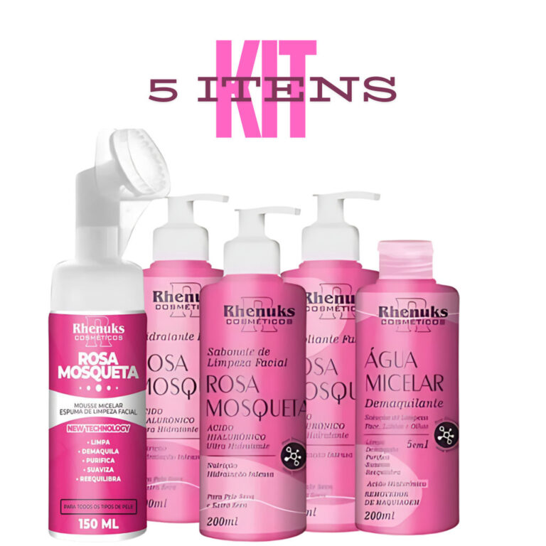 Kit Limpeza de Pele Rosa Mosqueta Skin Care Comple
