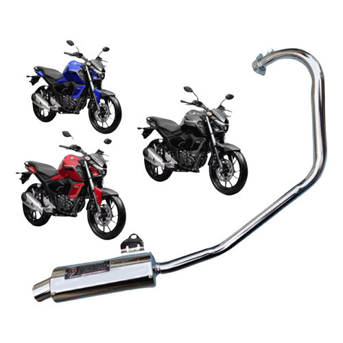 Escapamento Mini Turbo Fz 15 2023 2024 2025 Fortun