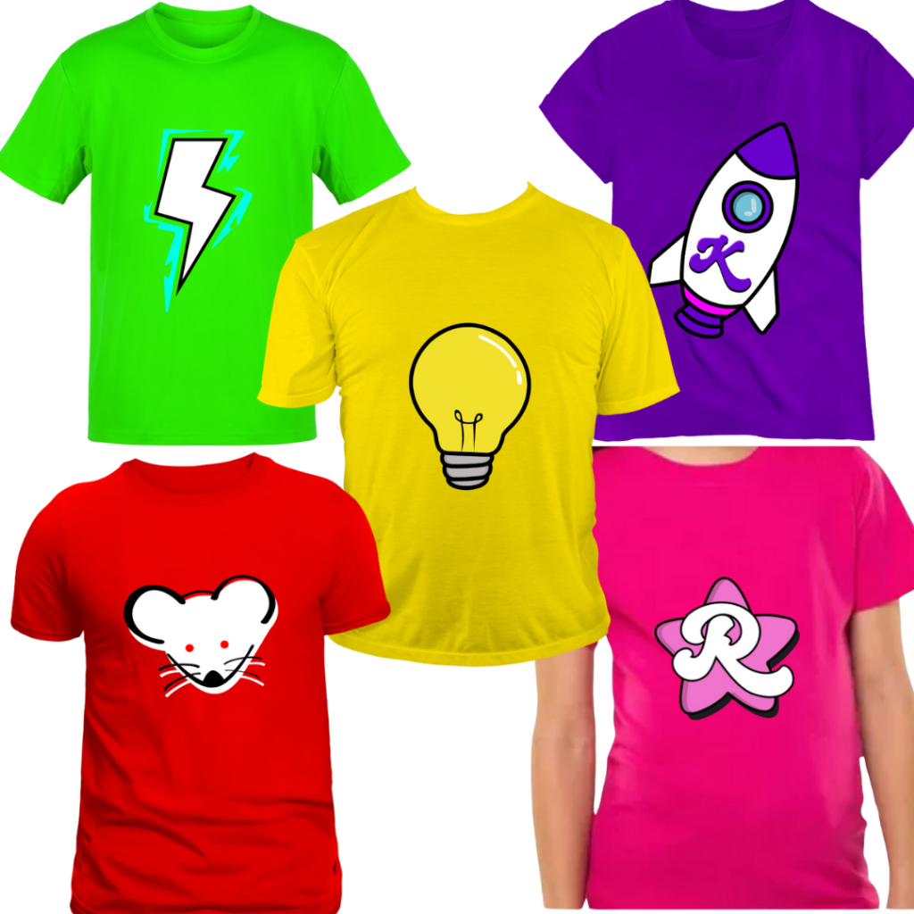 Camiseta Emilly Vick Katlen Void Leozin Robson Rato 100% Algodão Presente Personalizado Infantil Juv