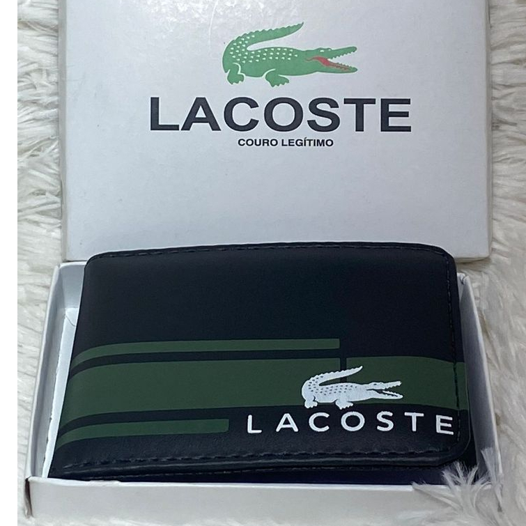 Carteira Masculina slim porta cartao com ziper por