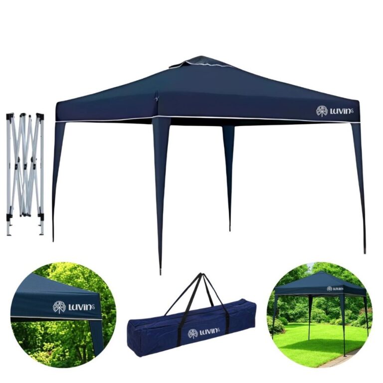 Gazebo Tenda Sanfonada Articulada Luvinco 3x3m Azu