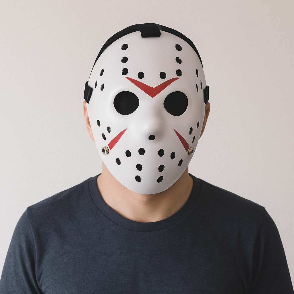 Máscara Pânico Caveira Vampiro Monstro Jason Sr.Gold Hacker Anonymous  Fantasia Halloween Cosplay
