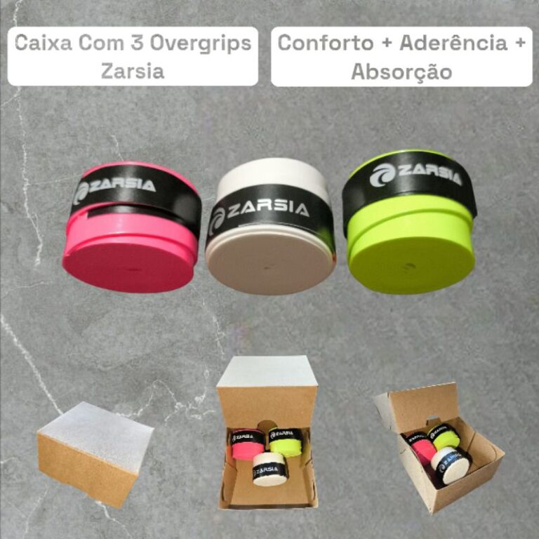 Overgrips Zarsia – Kit Com 3/2/1 Unidades &#