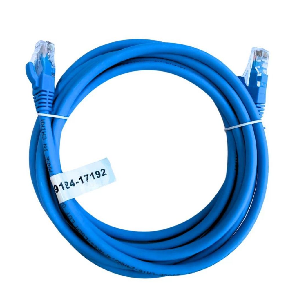 Cabo de Rede Patch Cord Cat5 Azul 3m , 5m e 15m para Internet 24AWG