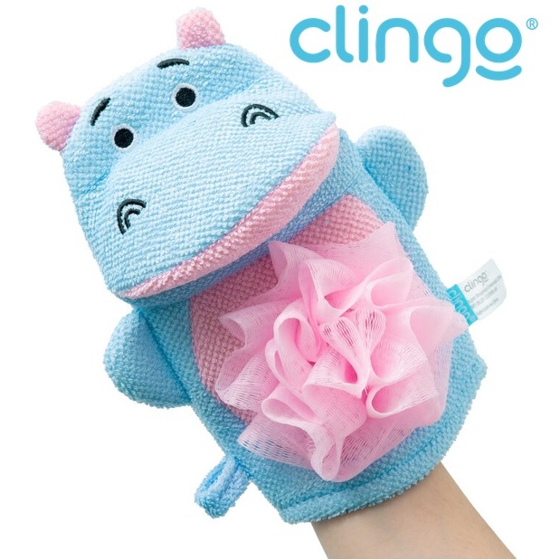 Luva Esponja infantil para banho bebê e Criança 