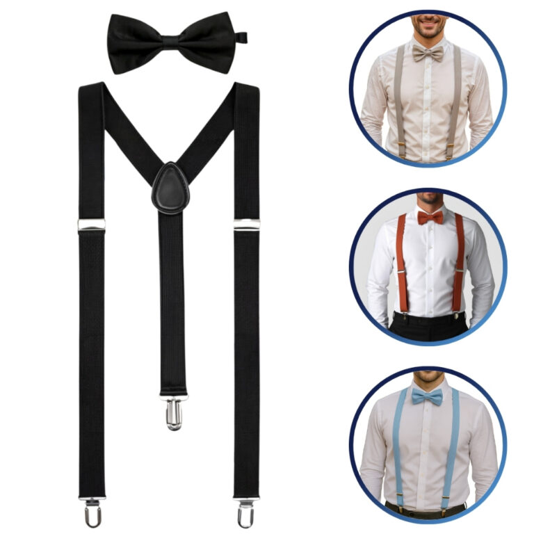 Kit Suspensorio e Gravata Borboleta Adulto Varias 