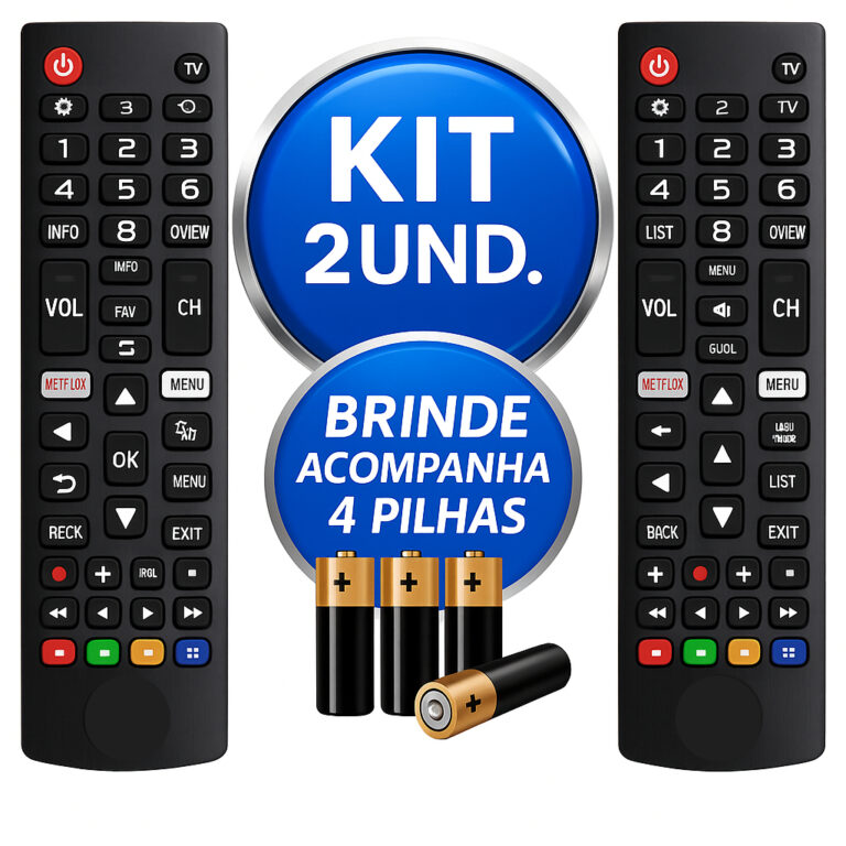 Kit  Controle Remoto LG Smart TV  Compatível LCD 