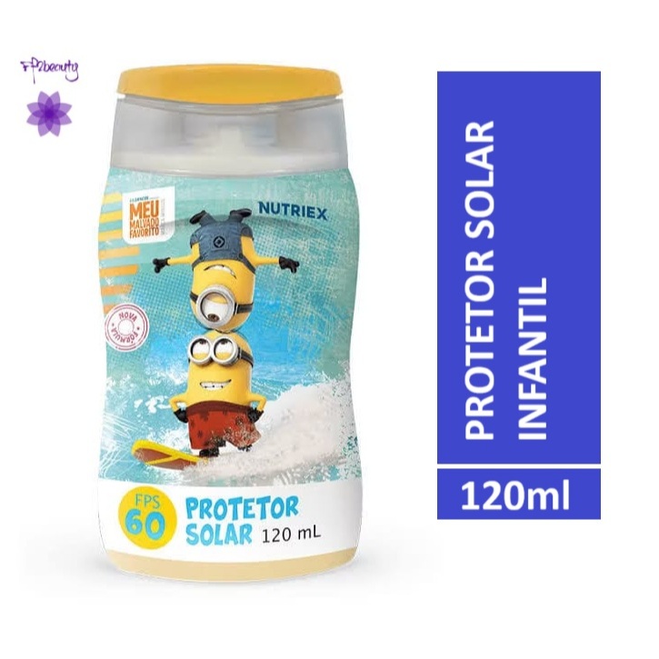 Protetor Solar Kids Minions Fps 60 Nutriex 120ml