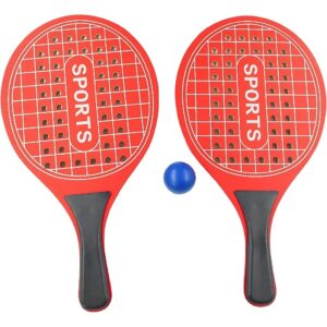 Diversão na Praia: Par de Raquetes e Bola para Beach Tennis e Frescobol