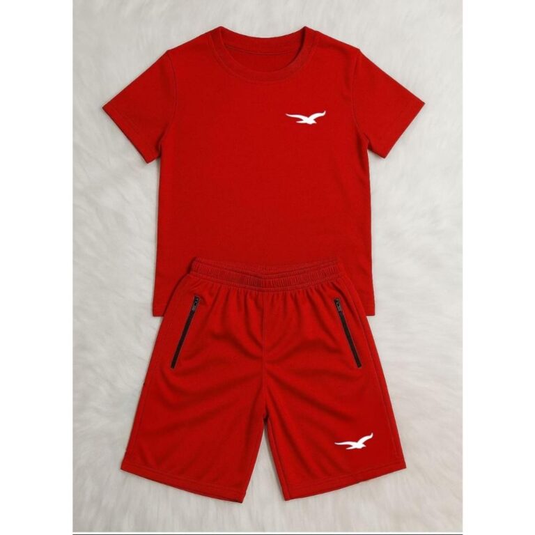 KIT Infantil Camiseta e Bermuda Elastano E Juvenil