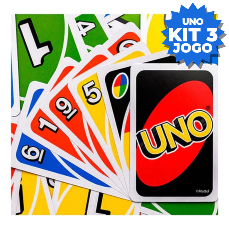 Kit 3,2 ou 1 Unidade Jogo Uno Original Diversão P