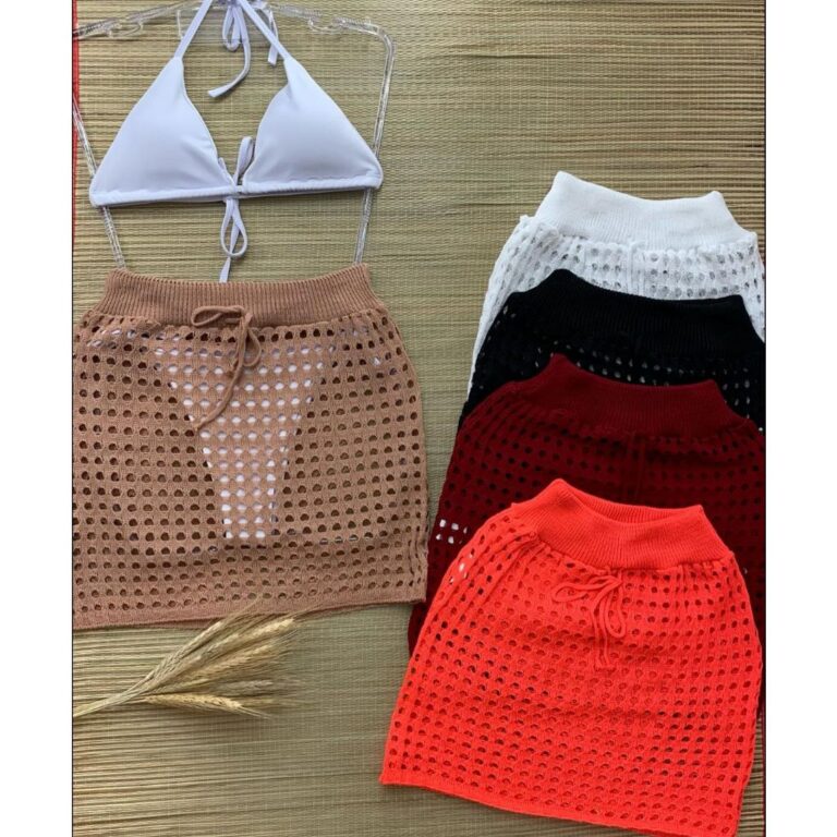 Saída De Praia Mini Saia Furão Tendencia 2024 Mo