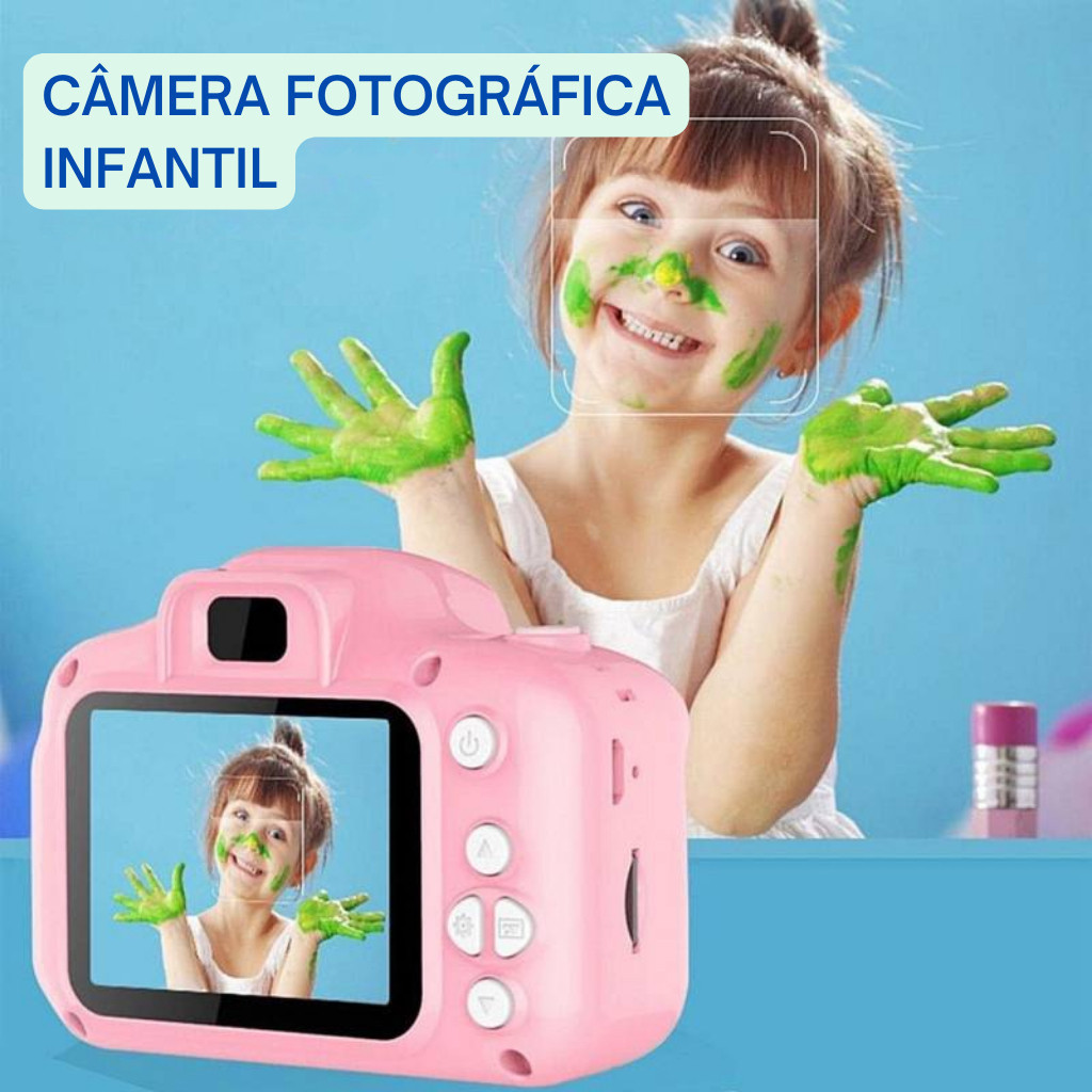 Mini Câmera Digital Infantil/Recarregável/ Fotografia de Verdade / Vídeos / Joguinhos – BELEZINHA
