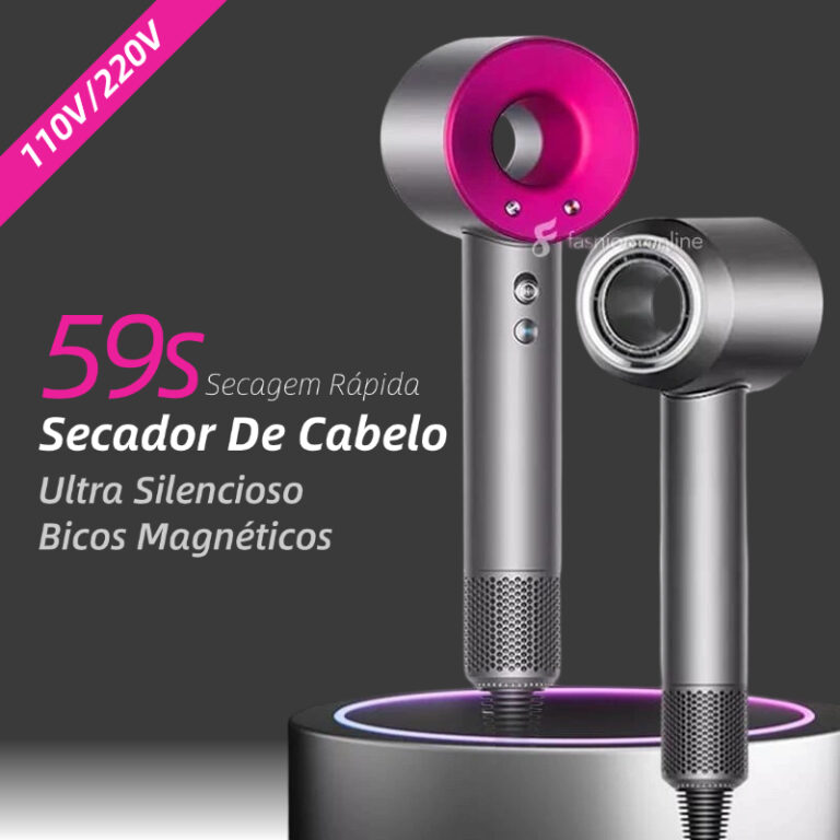 Secador De Cabelo Silencioso Super Sônico Magnét