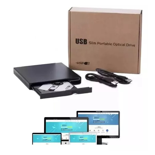 Leitor De Dvd Para Computador E Notebook Com Usb 2