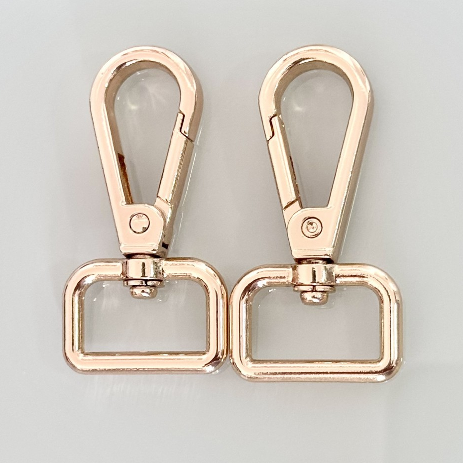 Mosquetão Fecho Com Gancho Trava Reforçado Para Alça Chic ou Nylon 2.5 x 5.0 CM – PAR