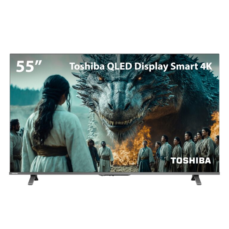 Smart TV QLED 55 4K Toshiba 55C450NS Google TV 3 H