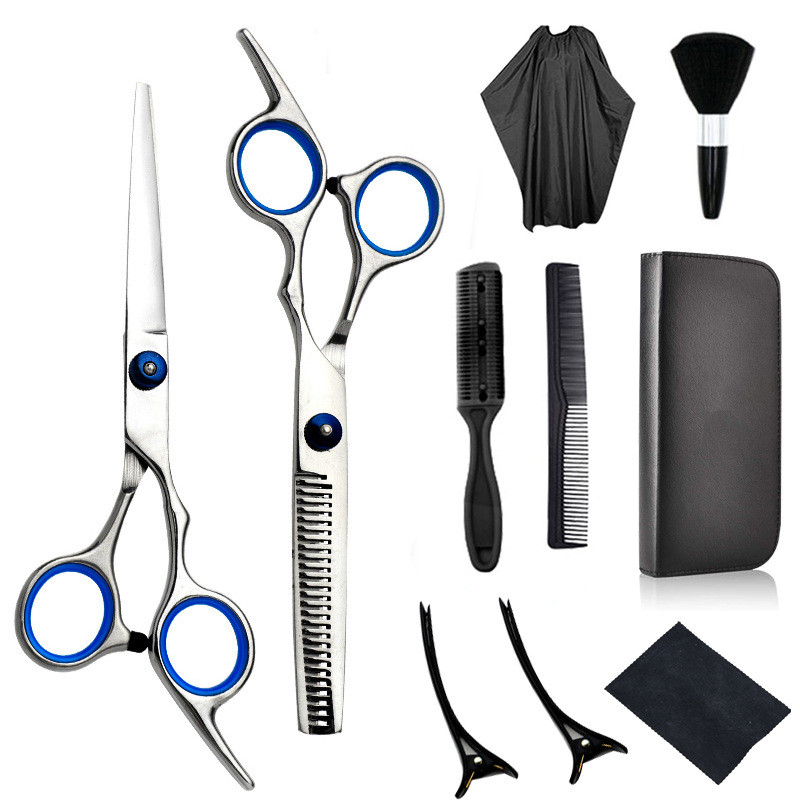 Kit 11 Peças De Tesouras De Dabelo Caseiras Para Uso Doméstico Kit de Ferramentas para Cortar Cabelo
