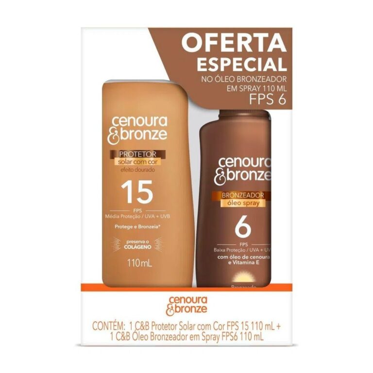 Kit Cenoura E Bronze Protetor Solar FPS30 110ml + 