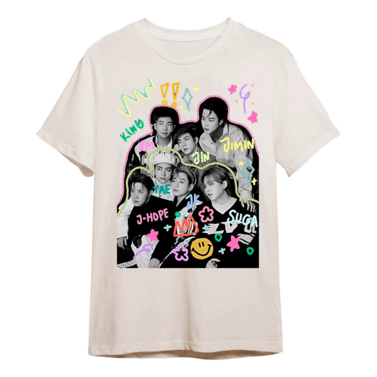 Camiseta Algodão Suga Jimin J-hope K- Pop Arte Bt