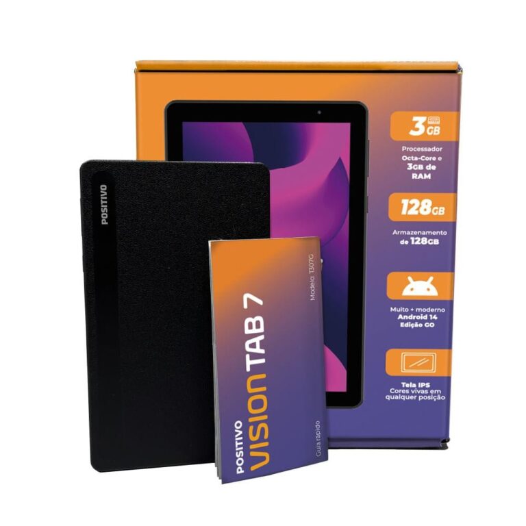 Tablet Positivo Vision TAB 7 3GB RAM 128GB Octa-Co