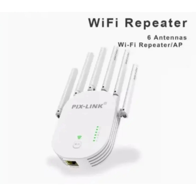 Repetidor Wifi 1200m 6 Antenas 3 in 1 functios 2.4