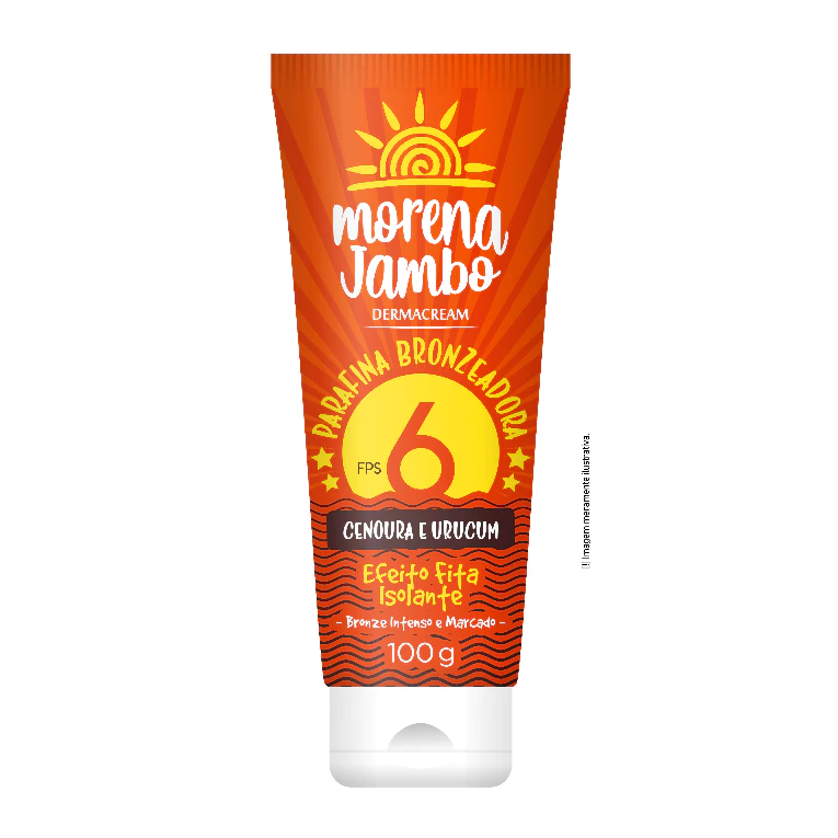 Parafina Bronzeadora Morena Jambo Efeito Fita Isol