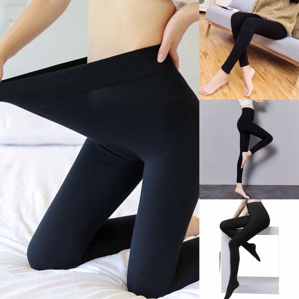 Meia Calça térmica Fio 80 Preta Adulto – Feminino com Pé e sem pé