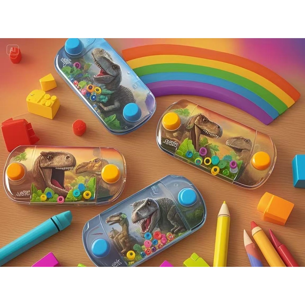 Conjunto de jogos de círculo aquático de 2/4/6 peças, dinossauro, unicórnio, console de jogos infant