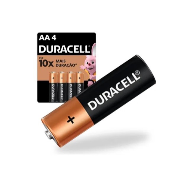Pilhas Alcalina AA E AAA 4 Unidades Duracell