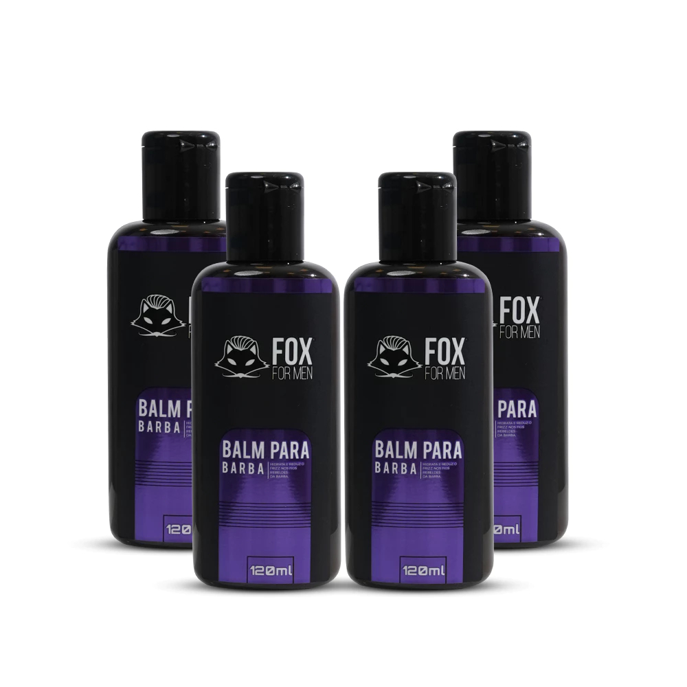 BALM PARA BARBA FOX FOR MEN 120ML – KIT 6 UNIDADES