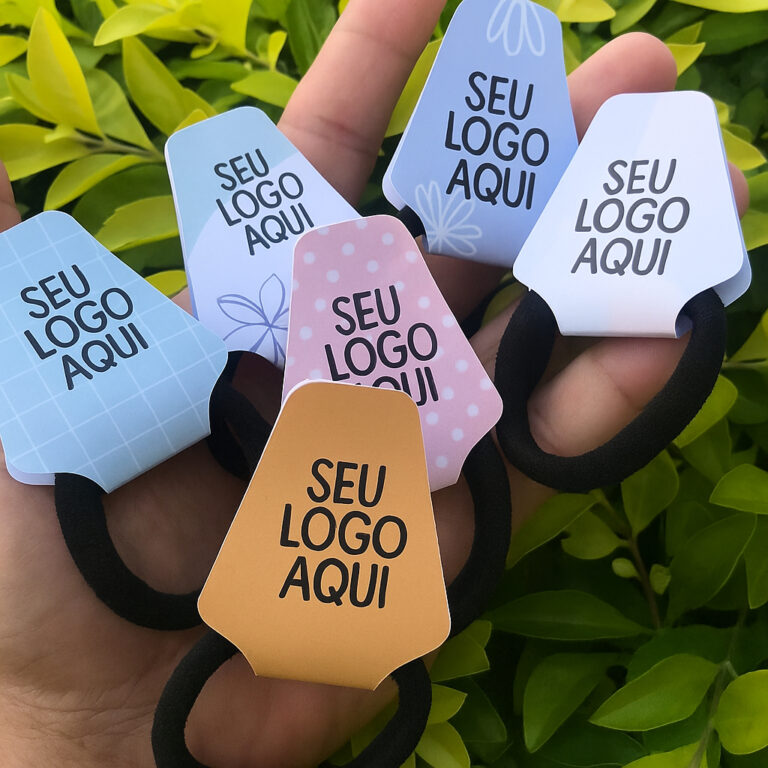Tag Para Xuxinha elástico de cabelo personalizada