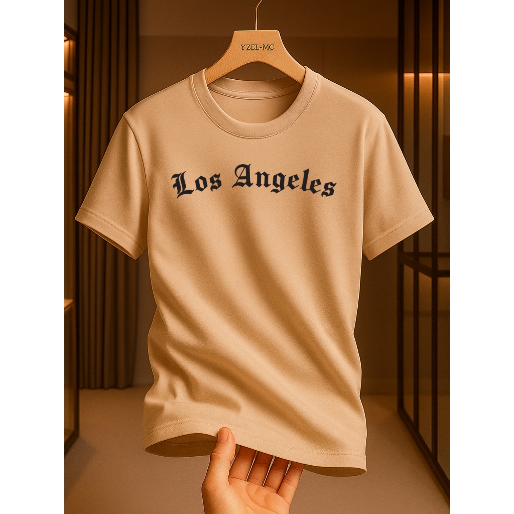 Camiseta Infantil Menino Menina Los Angeles 100% Algodão