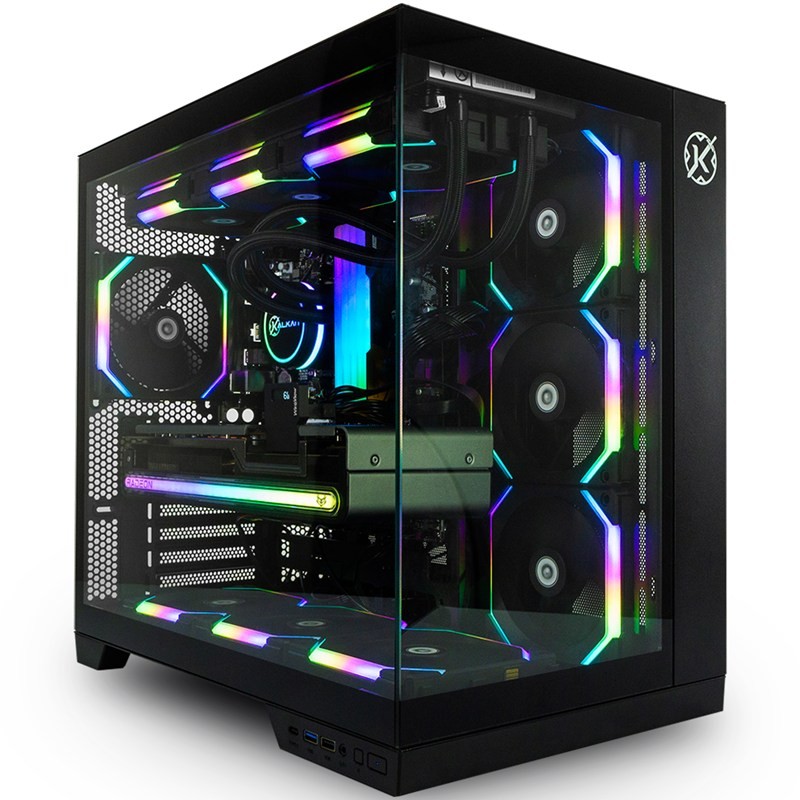 Gabinete Gamer Aquário Kalkan Asgard Preto Placas mãe ATX / MATX / ITX sem fans