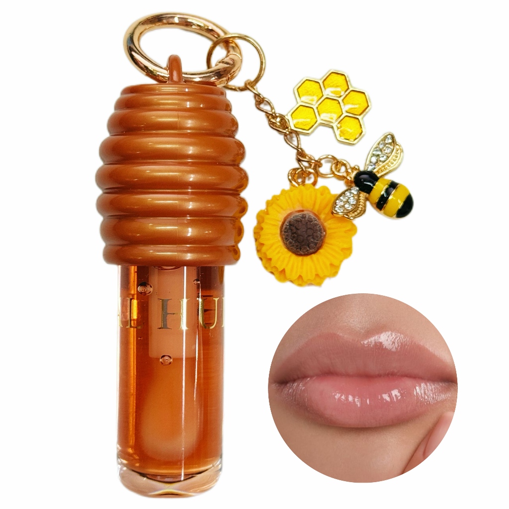 Mel Lip Oil Essence Gloss Transparente Hidratante Glaze Com Chaveiro Pode Ser Pendurado No Saco