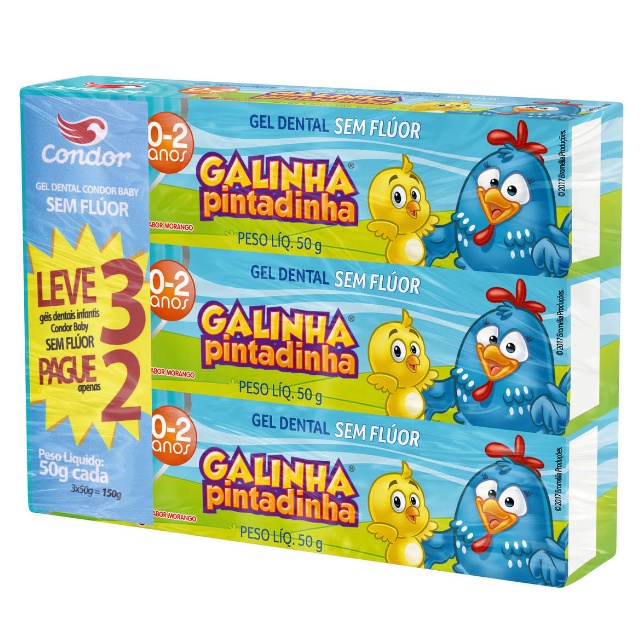 Gel Dental Condor Galinha Pintadinha Baby – 