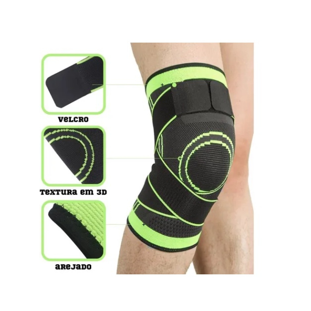 Joelheira Crossfit Velcro Neoprene Ajustável Flex