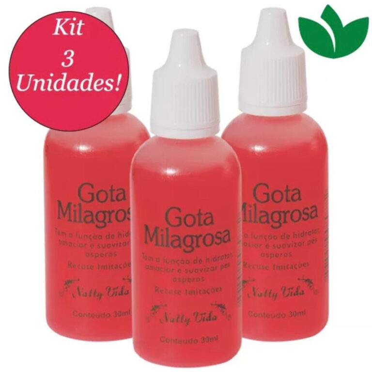 Kit 3 Unidades Gota Milagrosa 30mL Natty Vida