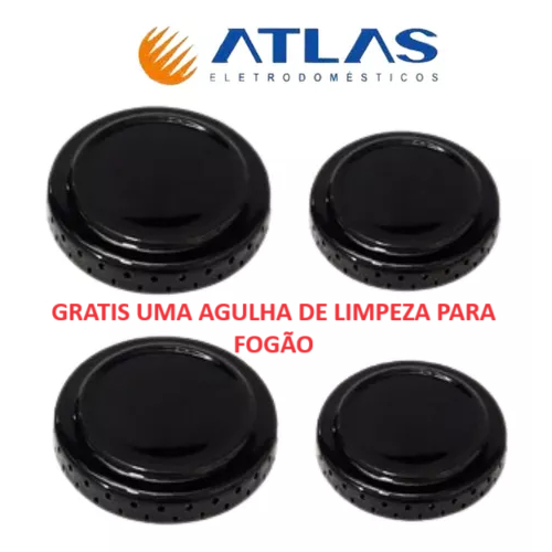 Kit com 4 Espalhadores Boca Chama Tampinha Queimad