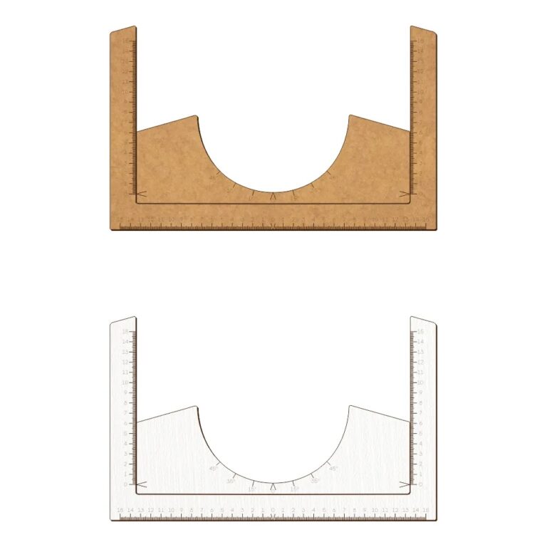 Regua Alinhamento De Estampa Para Camisas MDF