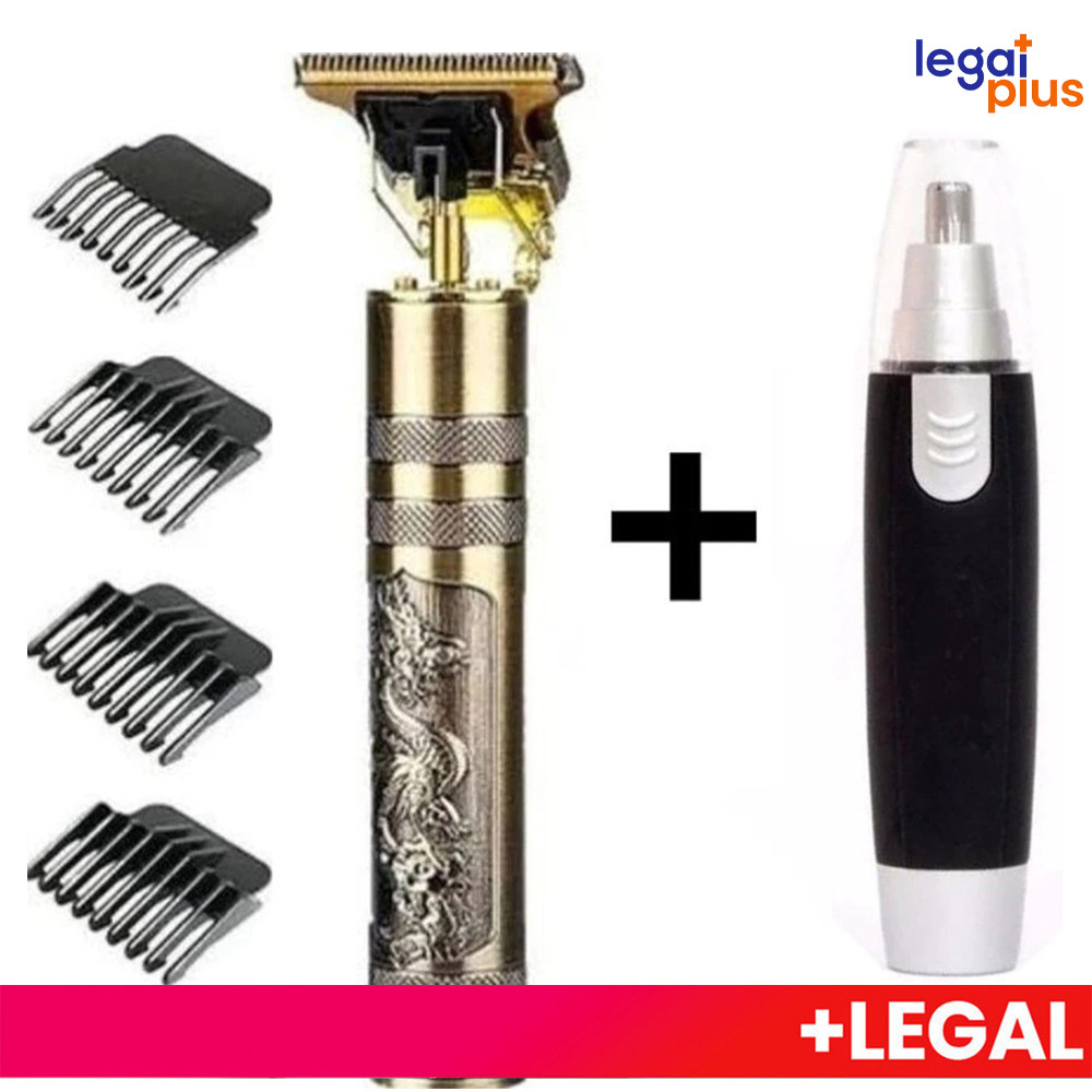 Kit cuidados masculinos – Barbeador e aparador de pelos Maquina cortar cabelo dragão