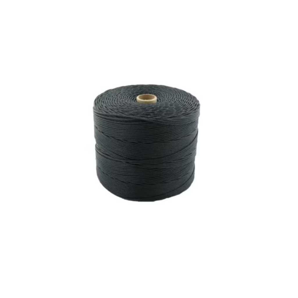 Corda Preta ou Azul Nylon Trançado 400 Metros 2 ou 3 Capas  2kg Forte+
