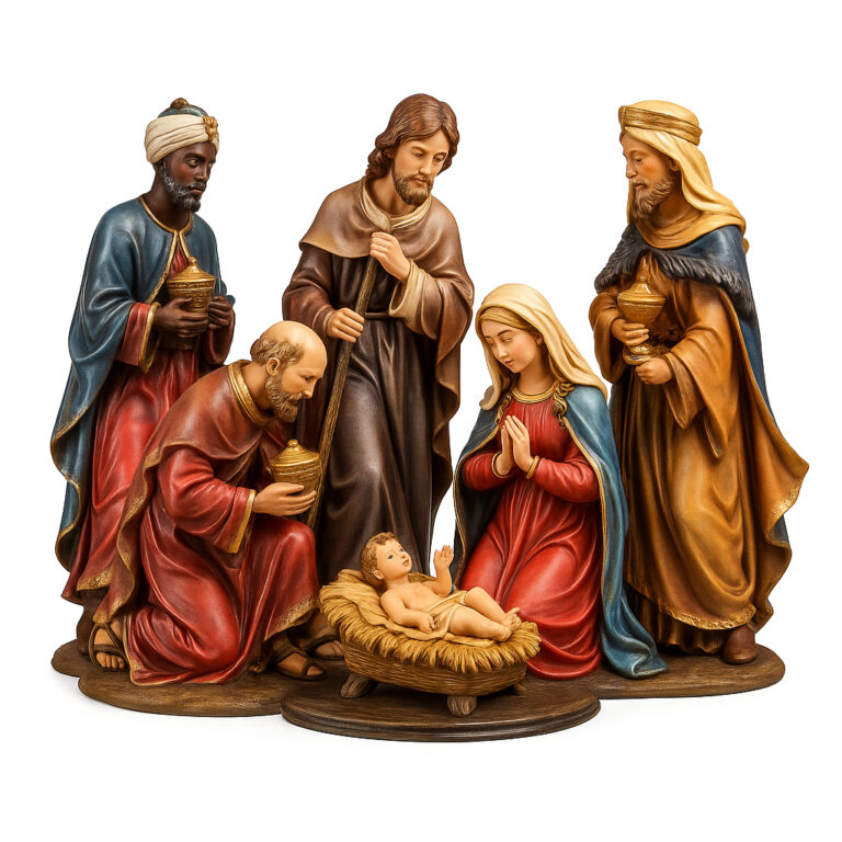 Presepio Natalino Em Mdf 1 Pç Decorativo Presepio