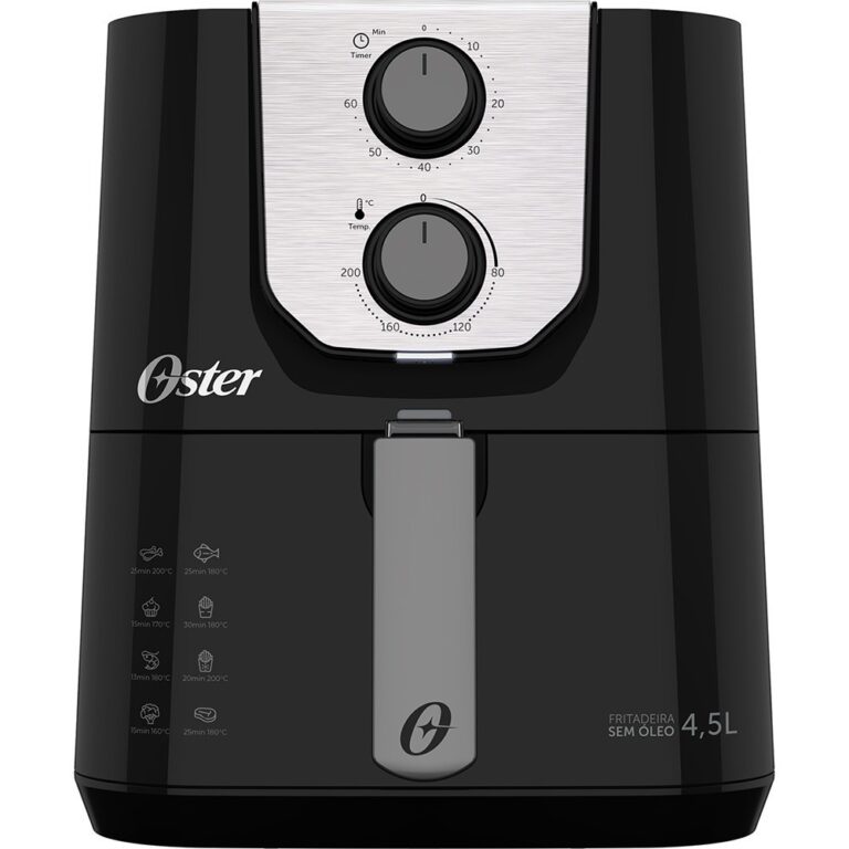 Fritadeira elétrica sem óleo air fryer 4,5l 1500