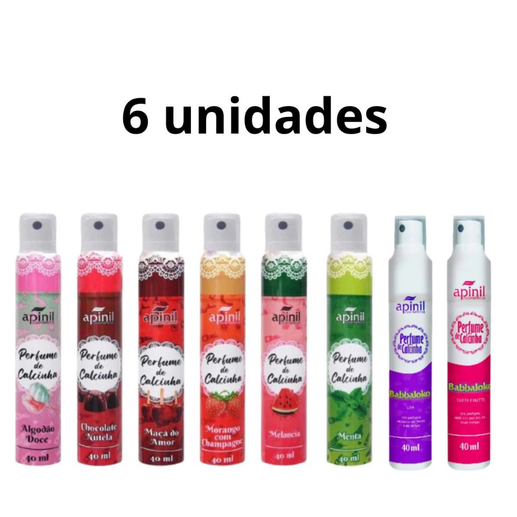 KIT 6 PERFUME AROMATIZADOR DE CALCINHA – APINIL