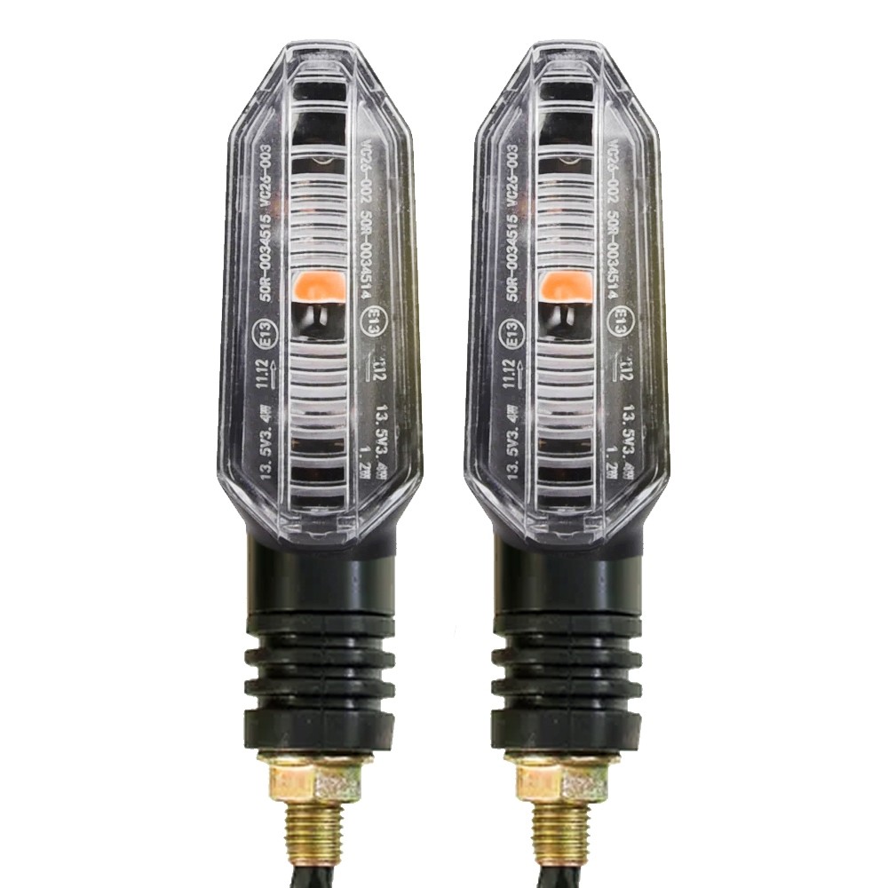 Kit 4 ou 2 Piscas Para Motos Universal / Fan 125 150 / CB300 / Xre 300 / Bros 150 160 Parafuso
