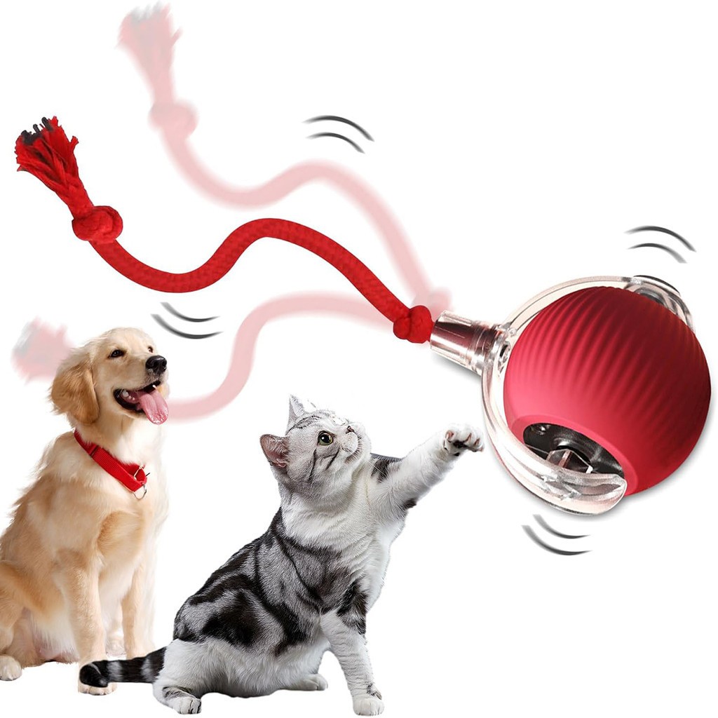 Kit 2 Bolinha Interativa Para Gato Pets Cachorro Bola Elétrica Automática Brinquedos Animais Estimaç